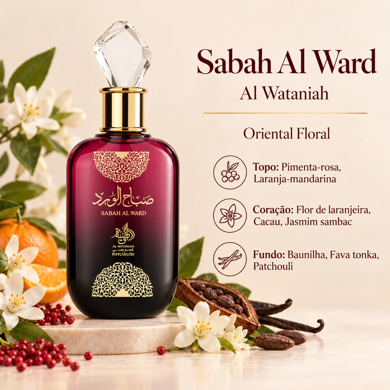 Frasco oficial de Al Wataniah Sabah Al Ward