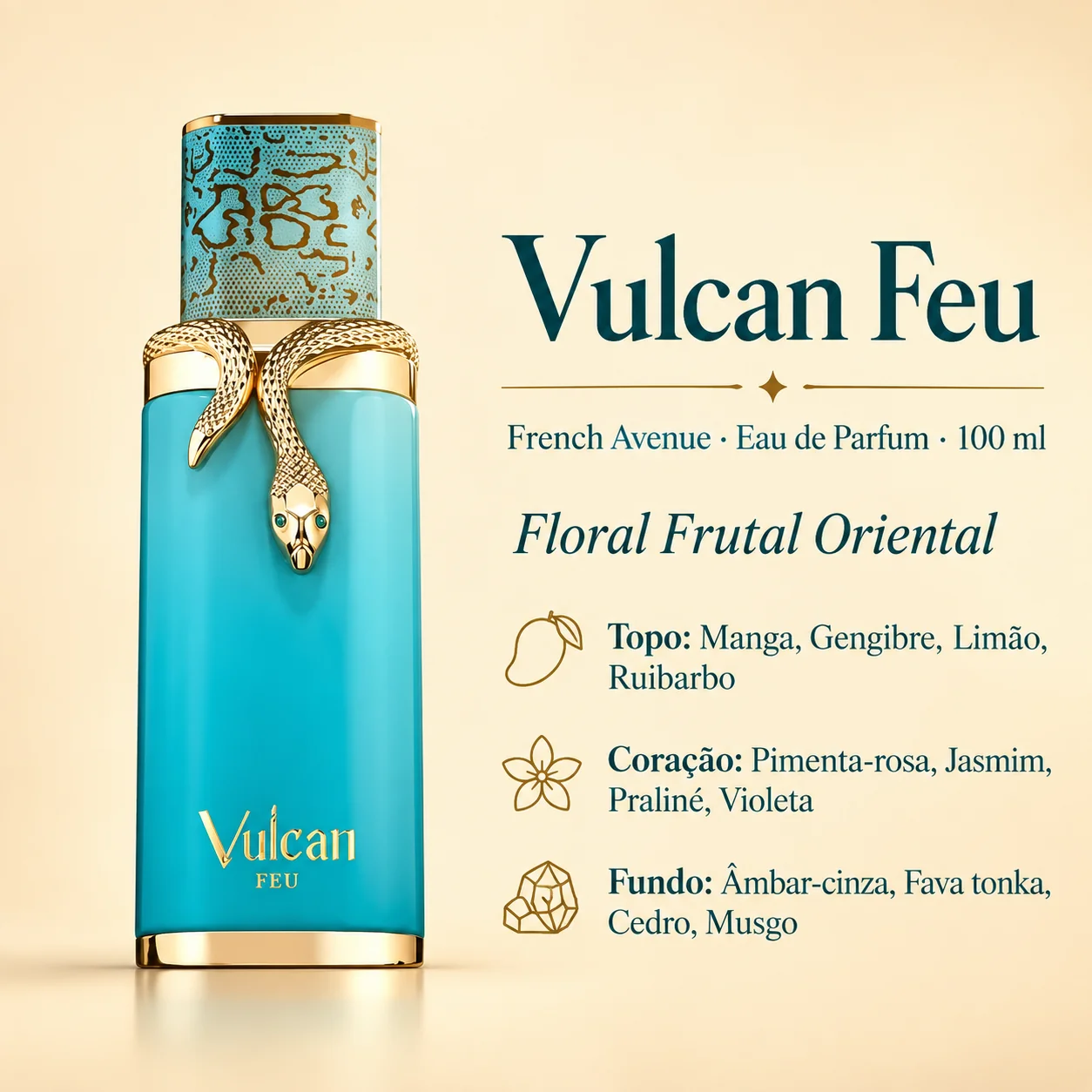 Frasco oficial de French Avenue Vulcan Feu