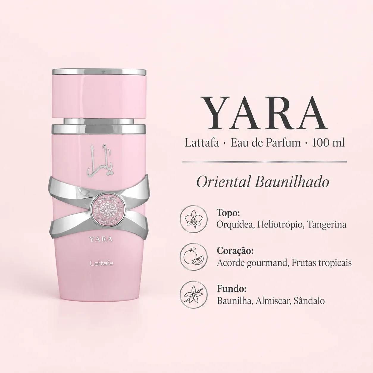 Frasco oficial de Lattafa Yara
